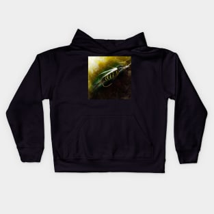 Prince Nymph Fly Fishing Illustration Kids Hoodie